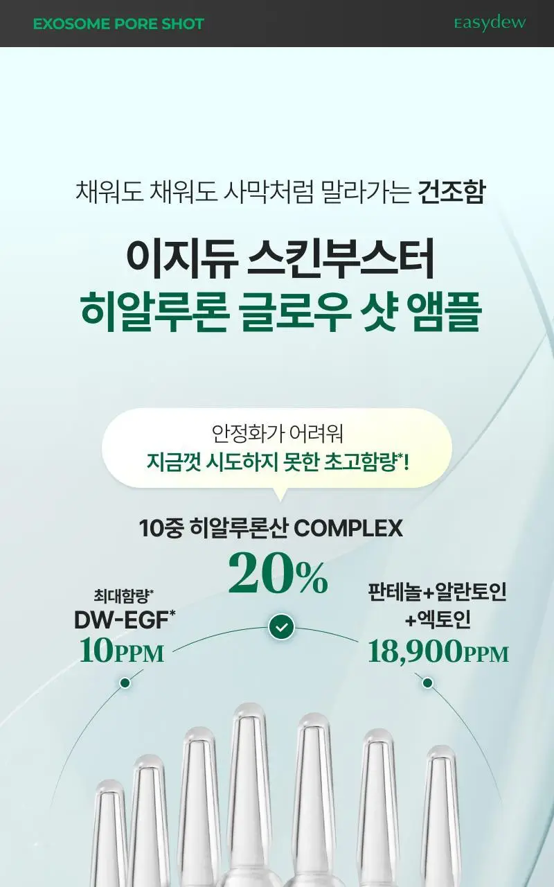 [단독기획] 이지듀 스킨부스터 샷 앰플 기획 4종 (1ml*7ea+엠티에스 앰플 3.5ml 증정) 상세페이지 20